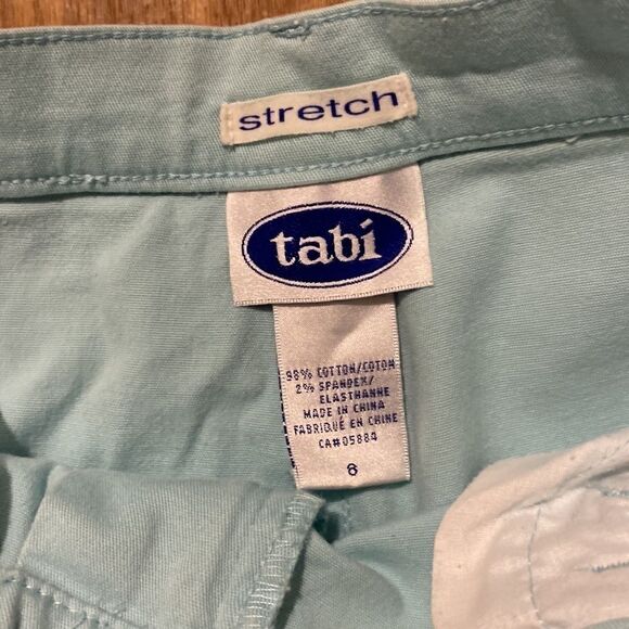 TABI Stretch  Women’s Baby Blue Straight Legged Pants ((Size 8) NWOT - Picture 7 of 10